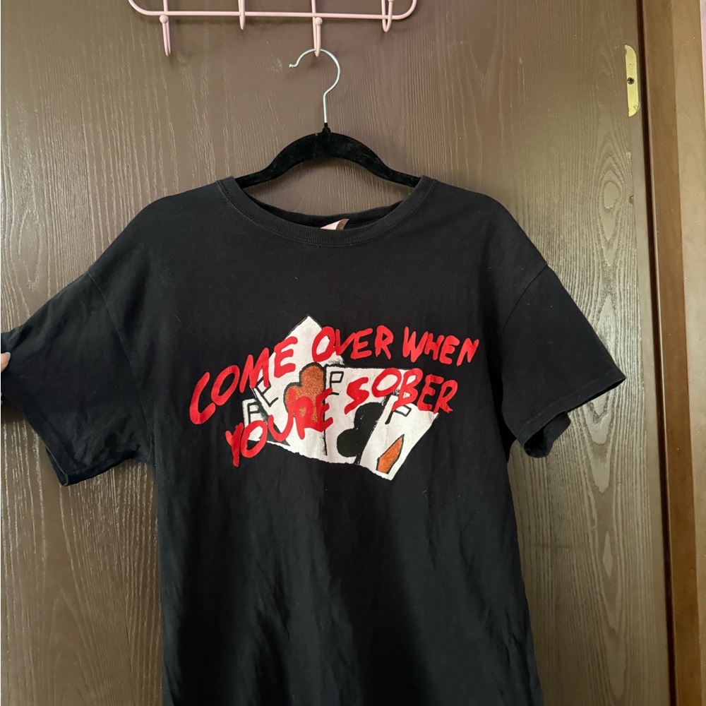 ♥ LIL PEEP COME OVER WHEN YOU’RE SOBER PT 2 CARD DECK T SHIRT RARE OFFICIAL ♥